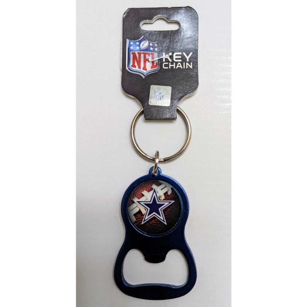 🏈🆕 DALLAS COWBOYS KEYCHAIN/BEVERAGE BOTTLE OPENER WITH KEY RING - NFL